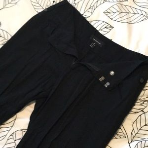 Wide leg black slacks